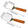 KLAQQED Spatule Cuisine Spatule Inox Spatules Spatule Cuisine Inox Ustensiles De Cuisine Inox Spatule Plancha Ustensiles Barbecu