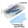 WMYCONGCONG Lot de 15 Kit d'outils pour maquettes Gundam Kit d'outils de construction pour modéliste pour bâtiments, voitures, a