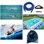 Amindz Ceinture Nage Piscine,Résistance Ceinture de Natation Réglable,3M Ceinture de Natation Stationnaire,Swim Trainer Elastiqu