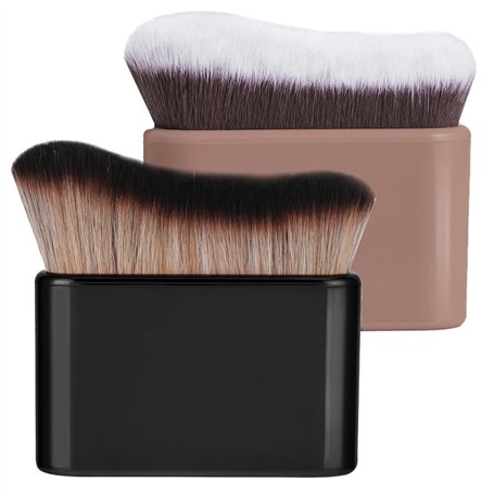 Lot de 2 pinceaux autobronzants pour le bronzage et le maquillage - Pinceau autobronzant pour le corps - Applicateur autobronzan