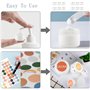 Pot Cosmetique Vide,12 PCS 50ml Mini Contenant Cosmetique Vide avec Doublures Intérieures et Couvercle à Vis Pots Cosmétiques de