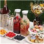 Lot de 2 carafes en plastique de 1
