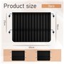 2 pièces Tissu Pare-Soleil pour bébé Pare-Soleil pour fenêtres de Voiture pour Enfants équipé de 4 ventouses 65 * 50cm Noir Semi