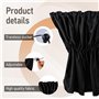 2 pièces Tissu Pare-Soleil pour bébé Pare-Soleil pour fenêtres de Voiture pour Enfants équipé de 4 ventouses 65 * 50cm Noir Semi