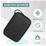 Lrocotanc ‌Étui Rigide 2x2,5" pour Disques Durs Externes/SSD - Compatible WD My Passport, Toshiba Canvio, Seagate, Samsung - Hou