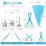 30 Douilles + Poches à Douille + Accessoires pou