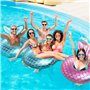 Fishtail Anneaux Bouee Piscine Adulte, 110cm Extra Large Bouée Piscine Anneau de Natation, Jouet Piscine Bouée Gonflable, Durabl