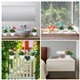 XIAQICA 4 Pièces Mini Plantes artificielles en Pot Petite Chrysanthème Boule Fleurs Artificielle Plastique Fleur Plante en Pot I