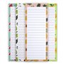 GOIYZTTR Lot de 4 Bloc Notes Magnetiques Liste de Courses Magnetique Frigo Motifs de Fruits Colorés Blocs Notes Avec Aimant Conv