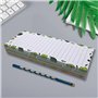 GOIYZTTR Lot de 4 Bloc Notes Magnetiques Liste de Courses Magnetique Frigo Motifs de Fruits Colorés Blocs Notes Avec Aimant Conv