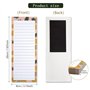 GOIYZTTR Lot de 4 Bloc Notes Magnetiques Liste de Courses Magnetique Frigo Motifs de Fruits Colorés Blocs Notes Avec Aimant Conv