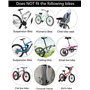 COMINGFIT Porte-vélos Universel réglable pour Bagages de vélo Capacité 181,4 kg