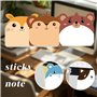 Lot de 12 notes autocollantes pour enfants - Bloc-notes mignons - Bloc-notes autocollants - Pour les étudiants - Idéal pour le b