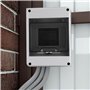 Qintora Coffret Électrique Etanche Exterieur IP65, Tableau Electrique 1 Rangée de 5 Modules, Boitier Etanche Electrique Exterieu