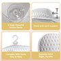 Qintora Oreiller de Bain,Coussin de Bain,Oreiller pour Baignoire,Coussin Baignoire,Oreiller de Baignoir Ergonomique Spa avec 4D 