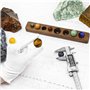 TongYue - Système solaire en pierre précieuse naturelle - Fabriqué à la main - Décoration intérieure - Cadeau idéal.