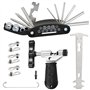UZSUZZ Kit d'outils de Chaîne de Vélo Kit Outil Vélo 16 en 1 Derive Chaine Velo et Jauge de Chaîne et 3 Paires e Maillons Manqua