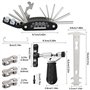 UZSUZZ Kit d'outils de Chaîne de Vélo Kit Outil Vélo 16 en 1 Derive Chaine Velo et Jauge de Chaîne et 3 Paires e Maillons Manqua