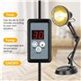 Rkdely Lampe Infrarouge Chauffante, Lumière Rouge Thérapie avec Grille De Protection - Jaune 150W à Température Réglable pour So