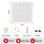 Lampe Infrarouge, Unegnel Lampe Lumière Rouge Combo 660nm et 850nm, 169 LED Panneau de Lumière Rouge avec Support, Minuterie, Re