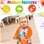 TNEDFOD Tablier Peinture Enfant, Tablier Enfant pour Garçon Fille avec Manches, Blouse Peinture Enfant Imperméable, pour l'école