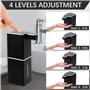 380ml Distributeur Savon Automatique Mural, MXTIMWAN USB C Rechargeable Distributeur de Savon Mural, IPX5 étanche sans Contact D