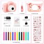 Appareil Photo Enfant Selfie, MXTIMWAN 1080p Appareil Photo Numérique, HD Selfie Apareille Photo 32G, Mini Caméra Rechargeable C