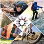 TNEDFOD 20 pièce Boussole Porte-Clés, 2 en 1 Compass, Mini Boussole pour Enfants Boussole Nautique Petit Porte-clés avec Boussol