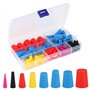 TNEDFOD 100 Pièces Bouchon Conique en Caoutchouc de Silicone