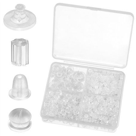 TNEDFOD 670 Pièces Fermoir Boucles d'oreilles Silicone