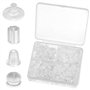 TNEDFOD 670 Pièces Fermoir Boucles d'oreilles Silicone