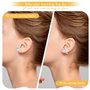 TNEDFOD 670 Pièces Fermoir Boucles d'oreilles Silicone, Universelle Attache Boucles d'oreilles Silicone Transparent, Bouchons de