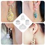 TNEDFOD 670 Pièces Fermoir Boucles d'oreilles Silicone, Universelle Attache Boucles d'oreilles Silicone Transparent, Bouchons de