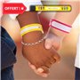 Dolbomy Bracelet de Securite pour Enfant et Bebe - Longueur de 2m en Acier Résistant et Elastique - Avec Verouillage à Clé et Si