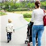 Dolbomy Bracelet de Securite pour Enfant et Bebe - Longueur de 2m en Acier Résistant et Elastique - Avec Verouillage à Clé et Si