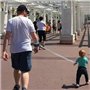 Dolbomy Bracelet de Securite pour Enfant et Bebe - Longueur de 2m en Acier Résistant et Elastique - Avec Verouillage à Clé et Si