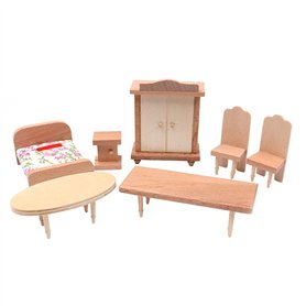 CENPEK Mobilier de maison de poupée à l'échelle 1:12 - Meubles miniatures en bois - Accessoires pour maison de poupée - Modèle d