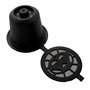CENPEK Lot de 6 capsules rechargeables compatibles avec NES-presso, capsules de café réutilisables pour NES-presso avec cuillère