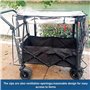 Chariot Protection de Pluie pour Chariot Pliable avec Toit, Protection Contre la Pluie pour Chariot pour Enfants, Housse de Plui