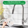 Filtre Fontaine Eau Chat pour 3L, Triple Action pour Abreuvoir et Charbon Actif résine échangeuse d'ions pour Chats et Chiens, p