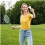 iheyfill Volants de Badminton, 12 Paquets Plume d'oie Badminton Volants ,Balles de Badminton Shuttlecock pour Intérieur, Extérie