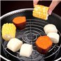 NUYYR Support à Vapeur, Grille de Cuisson la Dessous Plat Rond Acier Inoxydable Vapeur Rack Pour Autocuiseur, Casserole, Wok, 19