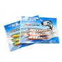 6 Pièces Leurres de Pêche, Leurres pour Poissons en Caoutchouc, Leurres Souples, Leurres Artificiels pour Brochet, Sandre, Toute