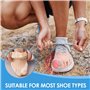 6 Pièces Correcteur Hallux Valgus en Silicone, Séparateurs d'Orteils Transparent, Détente du Gros Orteil, Écarteur Orteil pour S