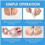 6 Pièces Correcteur Hallux Valgus en Silicone, Séparateurs d'Orteils Transparent, Détente du Gros Orteil, Écarteur Orteil pour S