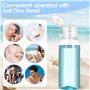 Flacon Voyage 8 Pièces Kit,100ml Bouteilles Transparent Voyage en Plastique vides avec 3 Petits entonnoirs,Voyage Accessoires Co