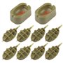 Chudian 10pcs Pêche Méthode Feeder en Ligne de pêche