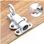 UTMACH 4 Pieces Loquet de Porte a Ressort Automatique Verrou de Porte en Aluminium Petit Loquet a Ressort Automatique avec Vis T