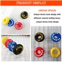 UTMACH Amortisseur Raquette Tennis 12 Pcs Amortisseur en Silicone Lettre Amortisseur Tennis Vibrations de Colored Anti Vibration