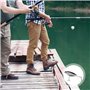 Neikafan Leurre Peche Whopper Ploppern 5 Pièces Brochet Leurre Flottant avec Queue d'Hélice pour Truite, Brochet, Perche et Plus